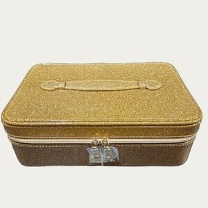 Coach Gold Glitter Makeup/Vanity
Case NWOT